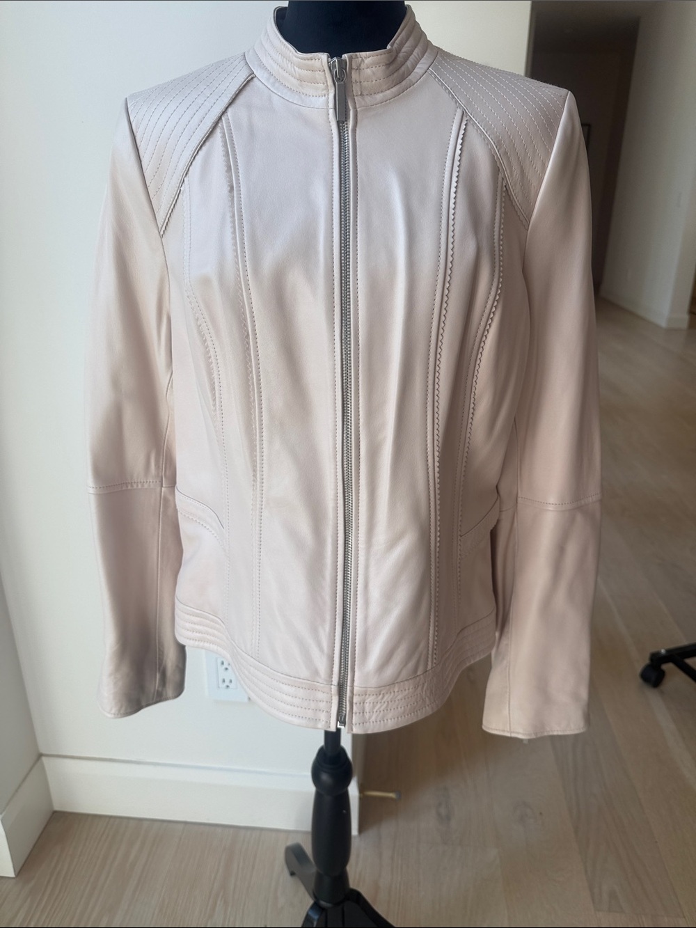 G.I.L.I pale pink Leather Jacket